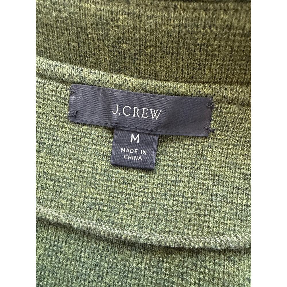 J. Crew Sophie Open Front Knit Cardigan Blazer in Green Size Medium - Picture 7 of 7